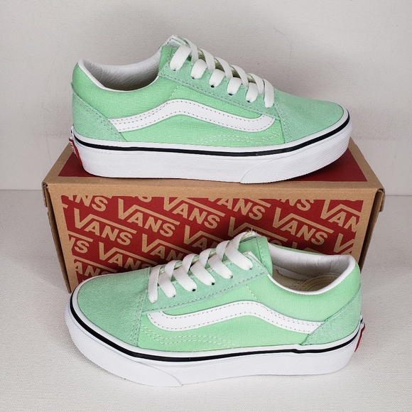 vans old skool green ash